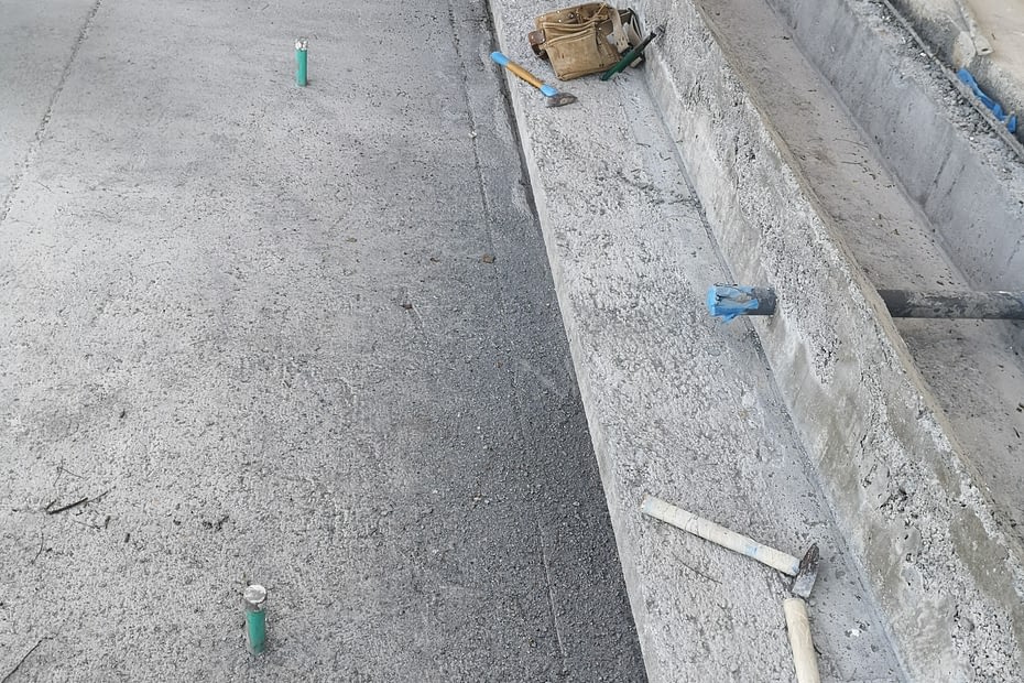 Piscina en construcción