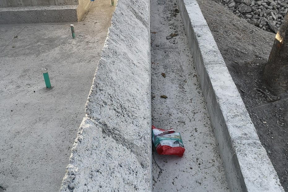 Piscina en construcción